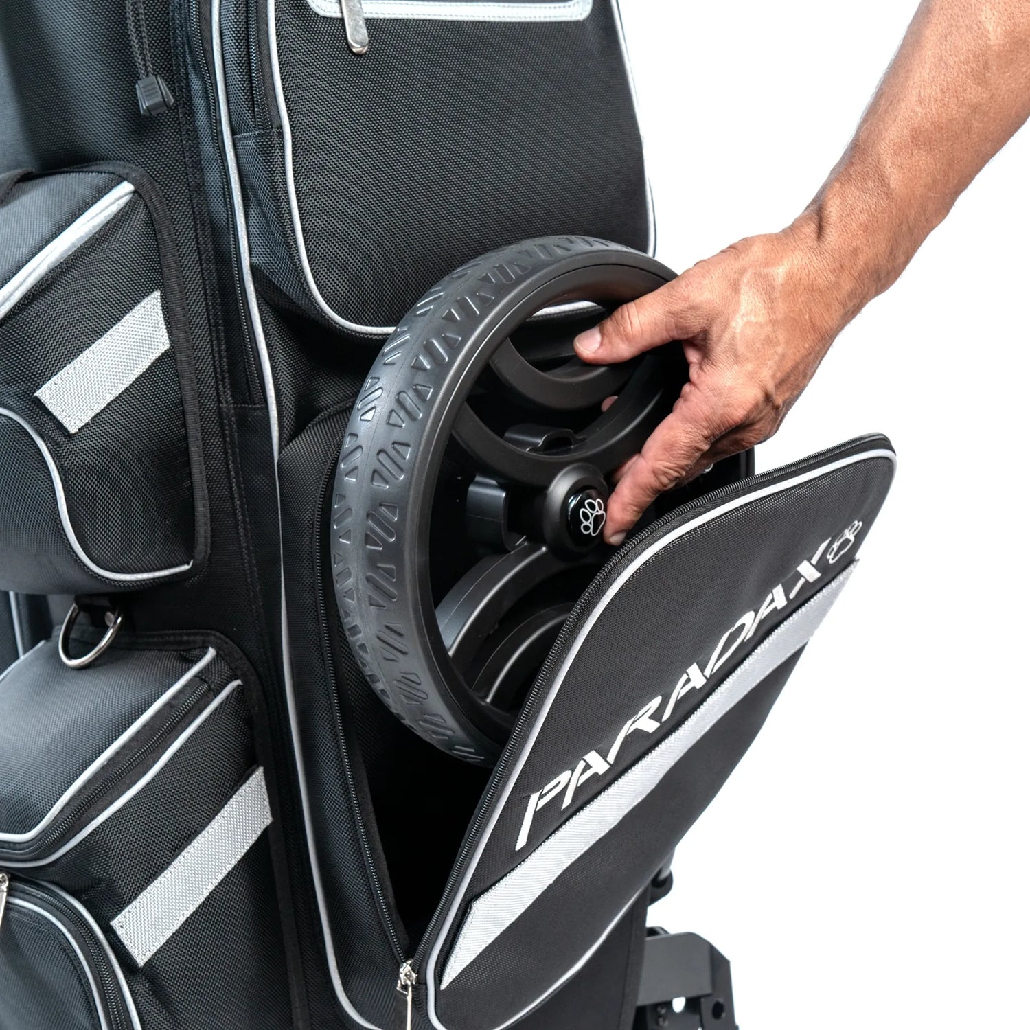 PARADAX BUNDLE - AI-1 Golf Bag, Hood Cover, and Bag Strap Included | Black