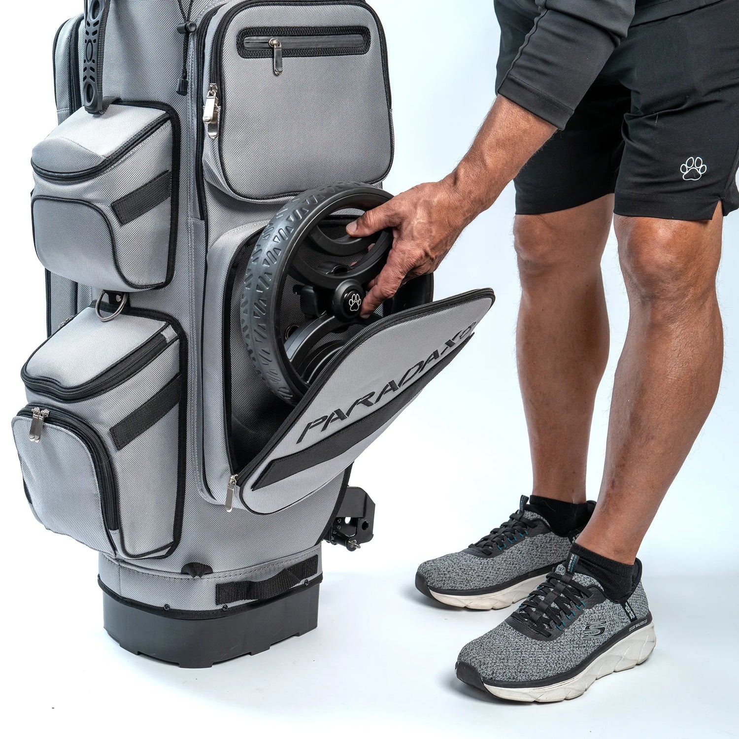 PARADAX BUNDLE - AI-1 Golf Bag, Hood Cover, and Bag Strap Included | Gray