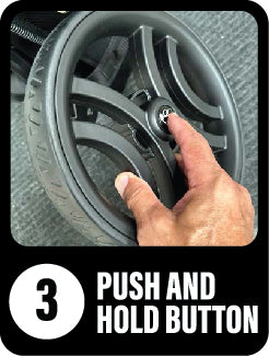 PUSH AND HOLD BUTTON
