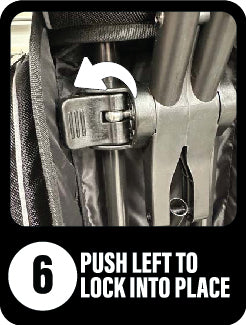 PUSH LEFT TO LOCK INTO PLACE