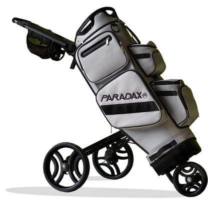 Paradax AI-1 (All In One) Rolling, Standing, Cart - Gray Golf Bag