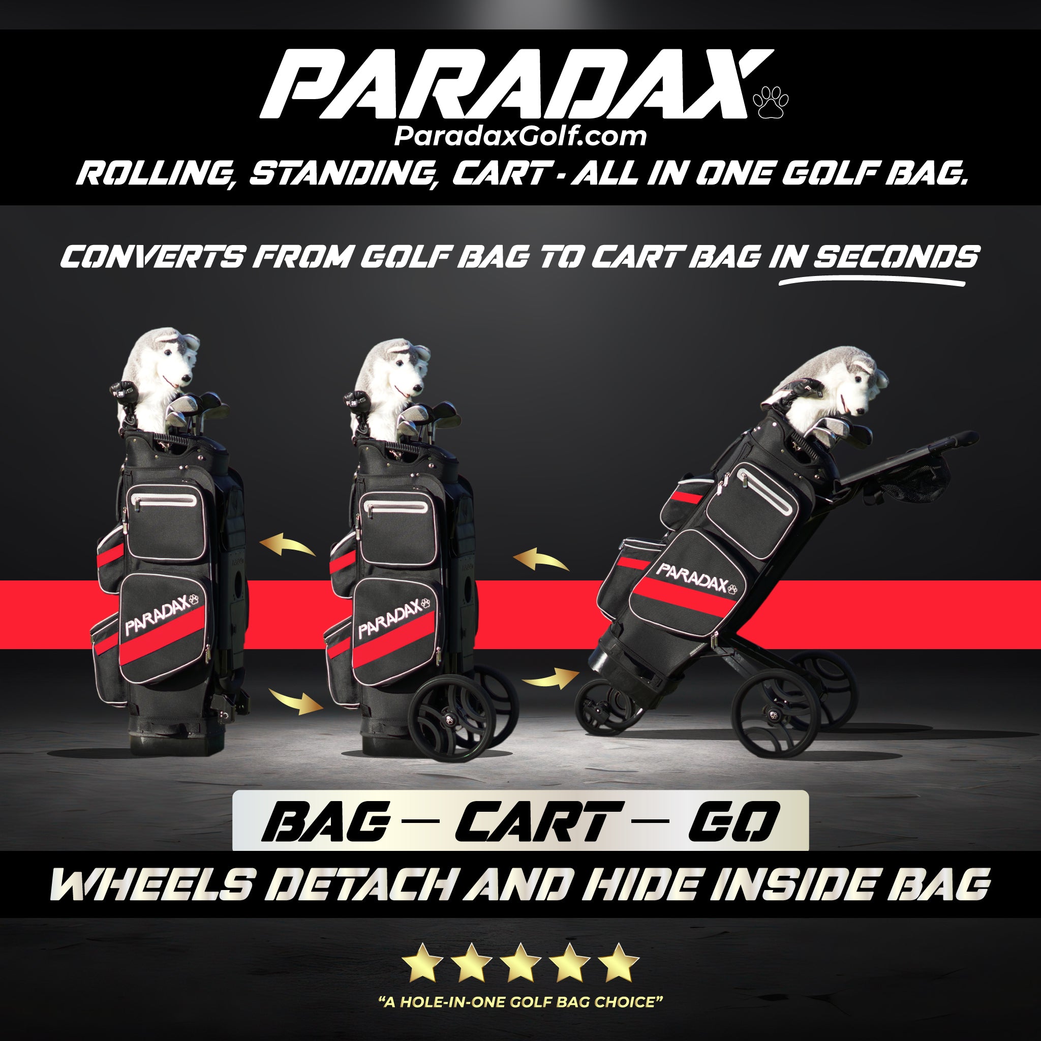 Rolling 2024 golf bag