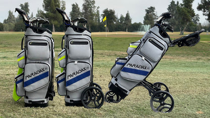 PARADAX GOLF This bag easily converts from a cart bag to a rolling bag in seconds. Lightweight and high quality. 